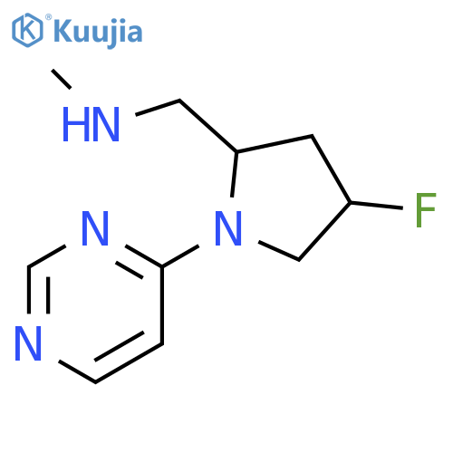 2-Pyrrolidinemethanamine, 4-fluoro-N-methyl-1-(4-pyrimidinyl)- structure