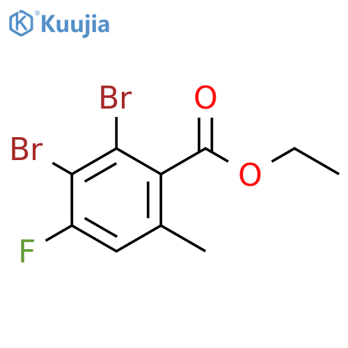 Ethyl 2,3-dibromo-4-fluoro-6-methylbenzoate structure