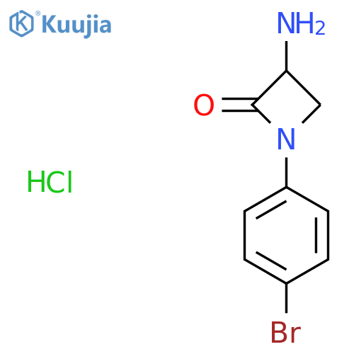 3-Amino-1-(4-bromophenyl)azetidin-2-one hydrochloride structure