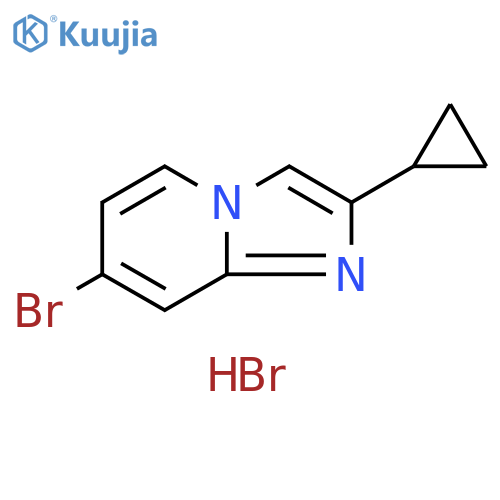 7-bromo-2-cyclopropylimidazo[1,2-a]pyridine hydrobromide structure