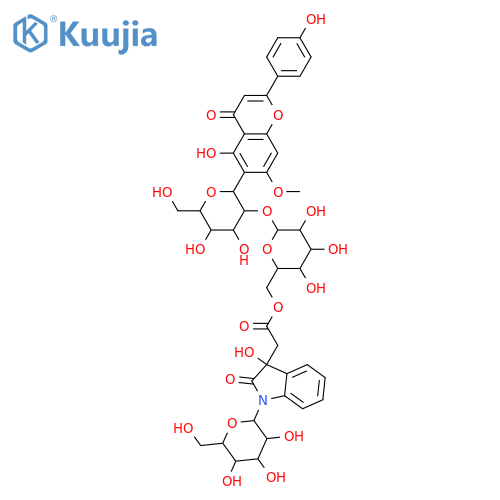 Zizyphus jujuba Spinosin indoxylacetylglycoside; 3''''-Epimer, (11''''→6''')-analogue structure