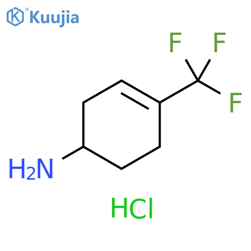 4-(trifluoromethyl)cyclohex-3-en-1-amine hydrochloride structure