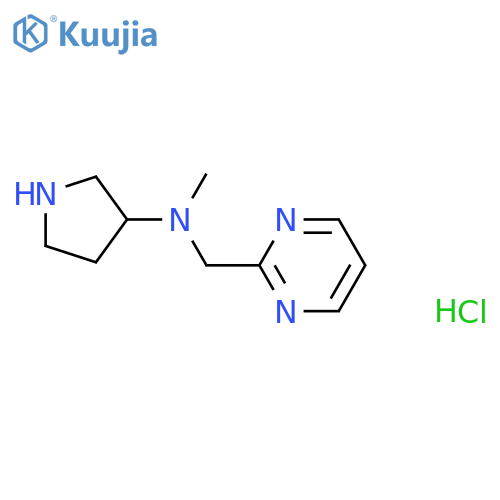 N-methyl-N-(pyrimidin-2-ylmethyl)pyrrolidin-3-amine trihydrochloride structure