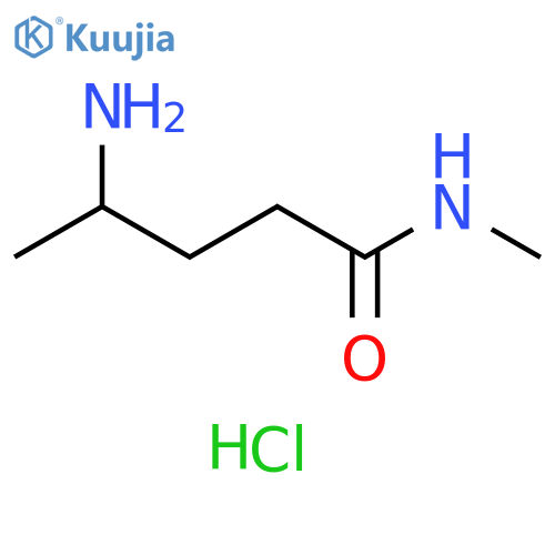 4-Amino-N-methylpentanamide hydrochloride structure