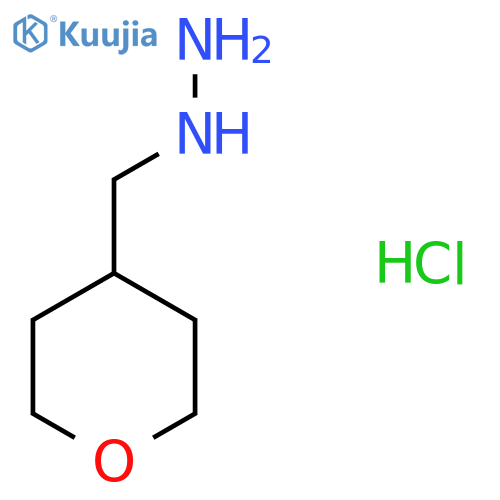[(oxan-4-yl)methyl]hydrazine hydrochloride structure