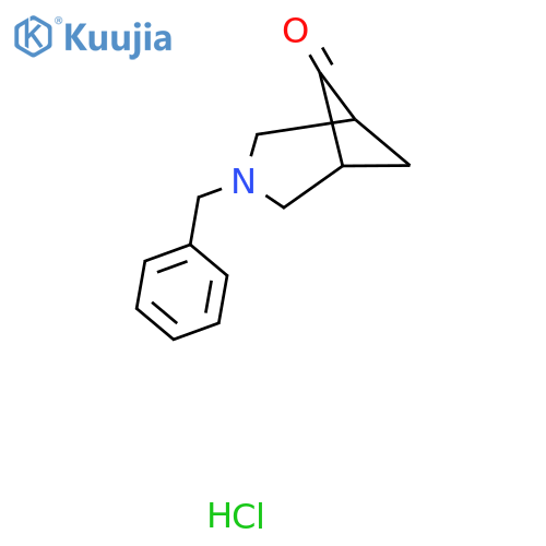 3-benzyl-3-azabicyclo[3.1.1]heptan-6-one;hydrochloride structure