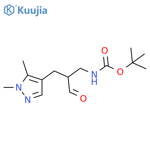 tert-Butyl N-{2-(1,5-Dimethyl-1H-pyrazol-4-yl)methyl-3-oxopropyl}carbamate structure