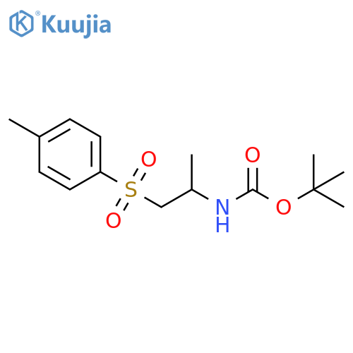 Carbamic acid, N-[1-methyl-2-[(4-methylphenyl)sulfonyl]ethyl]-, 1,1-dimethylethyl ester structure