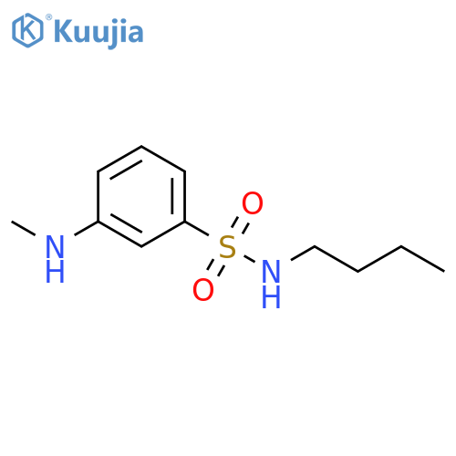 N-butyl-3-(methylamino)benzene-1-sulfonamide structure
