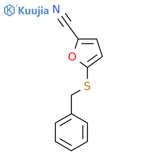 5-(Benzylsulfanyl)furan-2-carbonitrile structure
