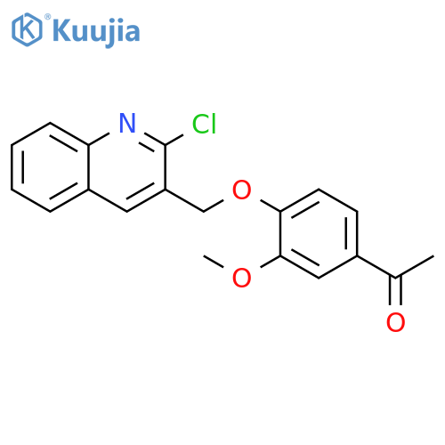 Ethanone, 1-[4-[(2-chloro-3-quinolinyl)methoxy]-3-methoxyphenyl]- structure