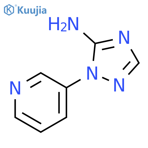 1H-1,2,4-Triazol-5-amine, 1-(3-pyridinyl)- structure