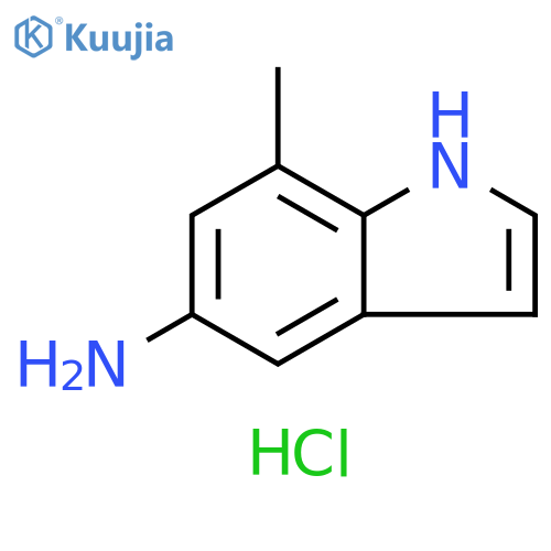 7-methyl-1H-indol-5-amine hydrochloride structure