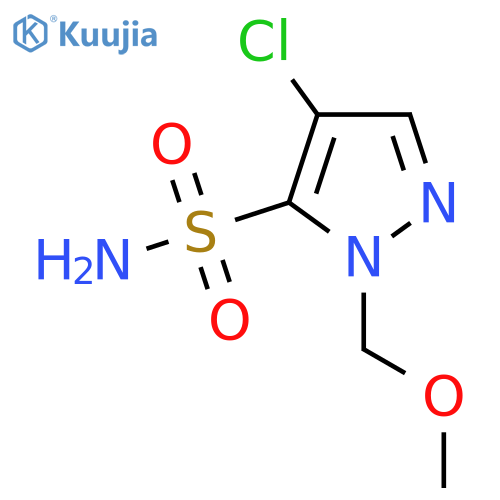 4-Chloro-1-(methoxymethyl)-1H-pyrazole-5-sulfonamide structure