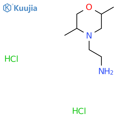 2-(2,5-Dimethylmorpholin-4-yl)ethan-1-amine dihydrochloride structure