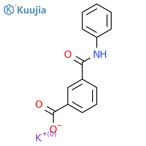 Potassium 3-(phenylcarbamoyl)benzoate structure