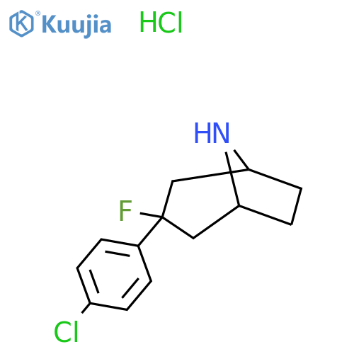 3-(4-Chlorophenyl)-3-fluoro-8-azabicyclo3.2.1octane Hydrochloride structure