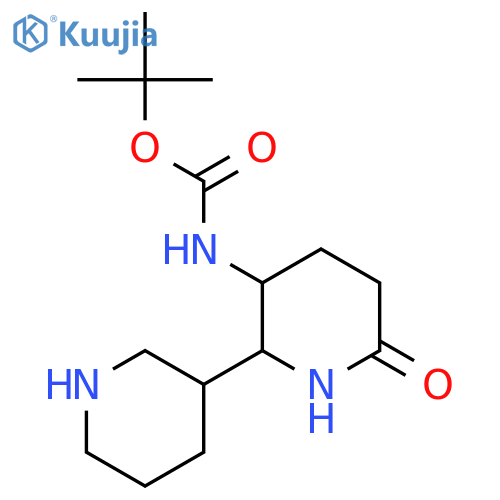 tert-butyl N-{6-oxo-[2,3'-bipiperidin]-3-yl}carbamate structure