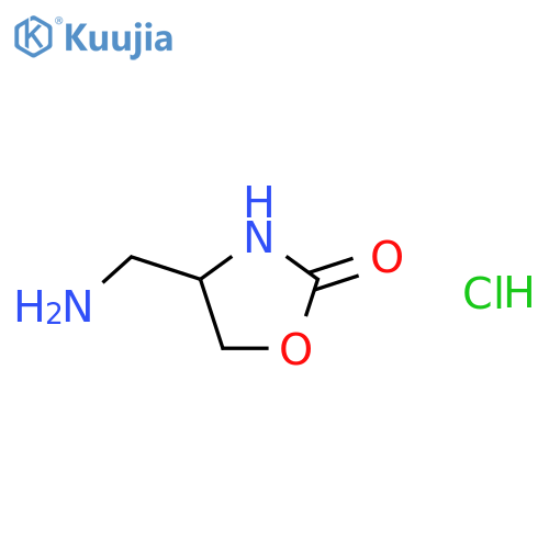 4-(Aminomethyl)-1,3-oxazolidin-2-one hydrochloride structure