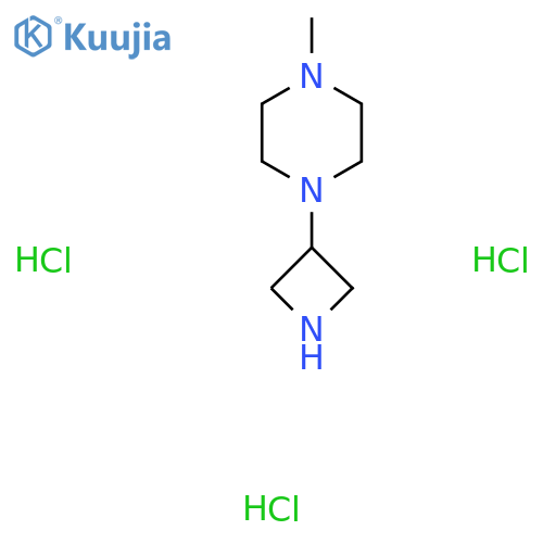 1-(Azetidin-3-yl)-4-methylpiperazine trihydrochloride structure