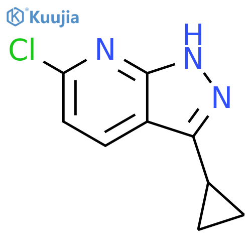 6-chloro-3-cyclopropyl-1H-pyrazolo[3,4-b]pyridine structure
