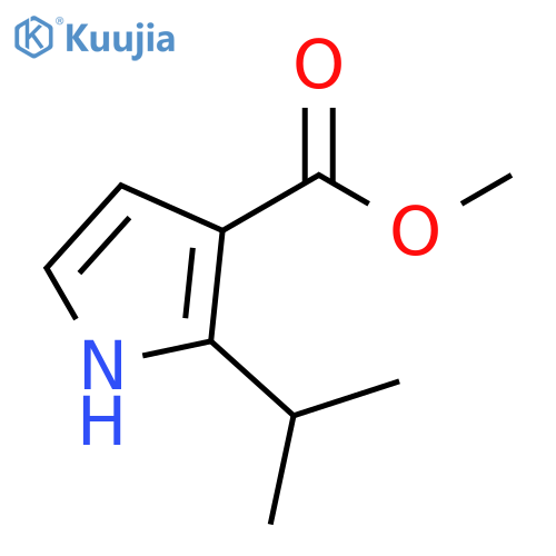 methyl 2-(propan-2-yl)-1H-pyrrole-3-carboxylate structure