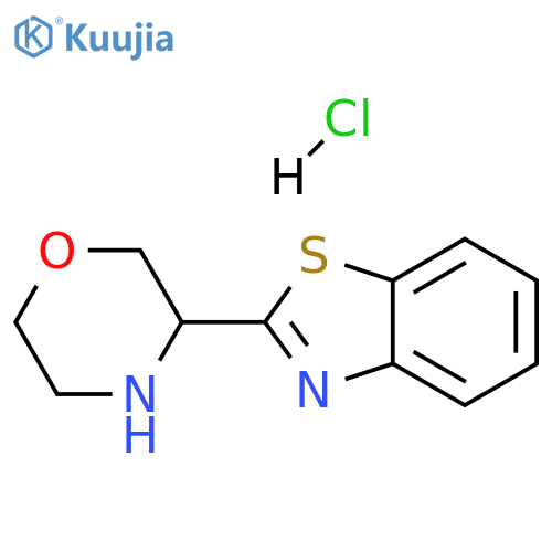 2-(morpholin-3-yl)-1,3-benzothiazole hydrochloride structure