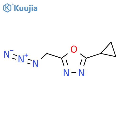 2-(Azidomethyl)-5-cyclopropyl-1,3,4-oxadiazole structure