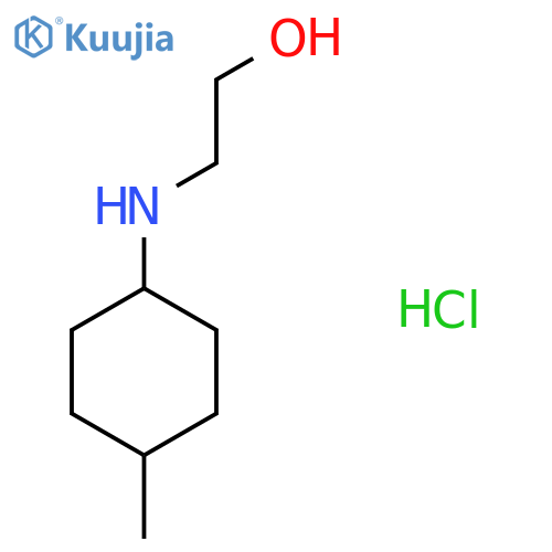 2-(4-methylcyclohexyl)aminoethan-1-ol hydrochloride structure