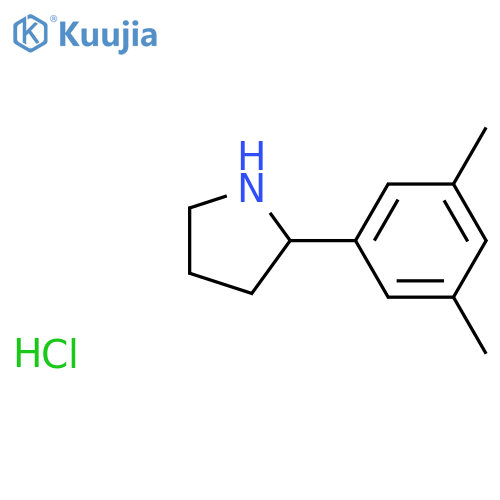 2-(3,5-dimethylphenyl)pyrrolidine hydrochloride structure