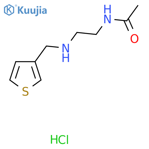 N-{2-(Thiophen-3-ylmethyl)aminoethyl}acetamide Hydrochloride structure