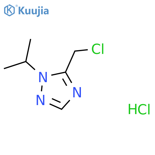 5-(chloromethyl)-1-(propan-2-yl)-1H-1,2,4-triazole hydrochloride structure