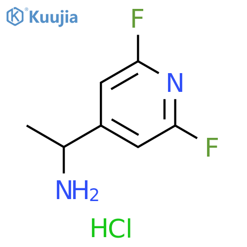 4-Pyridinemethanamine, 2,6-difluoro-α-methyl-, hydrochloride (1:1) structure