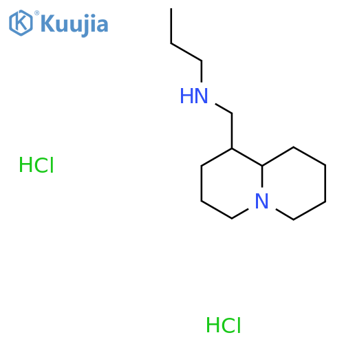 N-(Octahydro-2H-quinolizin-1-ylmethyl)propan-1-amine dihydrochloride structure