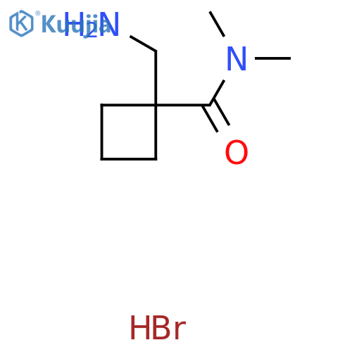 1-(Aminomethyl)-N,N-dimethylcyclobutane-1-carboxamide hydrobromide structure