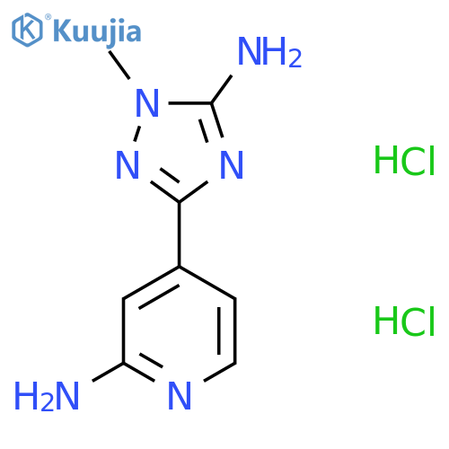 4-(5-Amino-1-methyl-1H-1,2,4-triazol-3-yl)pyridin-2-amine dihydrochloride structure