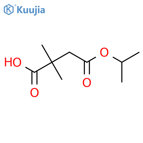 2,2-Dimethyl-4-oxo-4-(propan-2-yloxy)butanoic acid structure