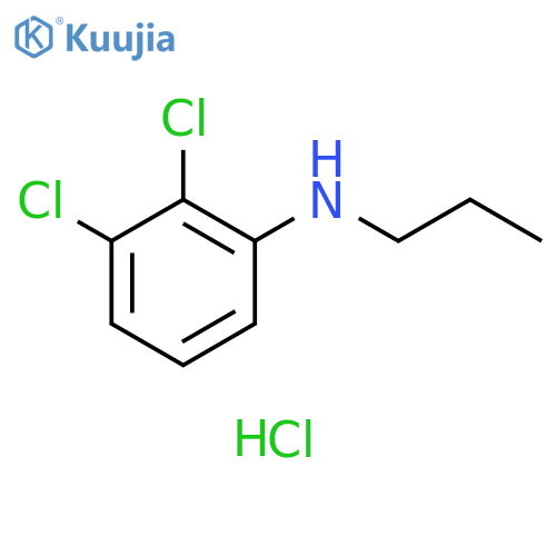 Benzenamine, 2,3-dichloro-N-propyl-, hydrochloride (1:1) structure