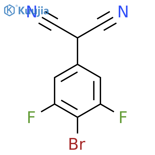 2-(4-Bromo-3,5-difluorophenyl)propanedinitrile structure