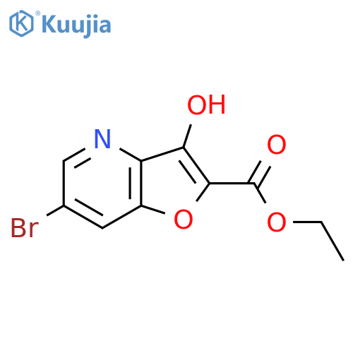 Ethyl 6-bromo-3-hydroxyfuro[3,2-b]pyridine-2-carboxylate structure
