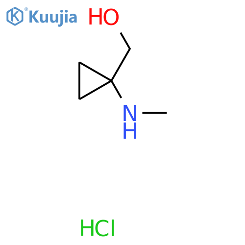 [1-(methylamino)cyclopropyl]methanol;hydrochloride structure