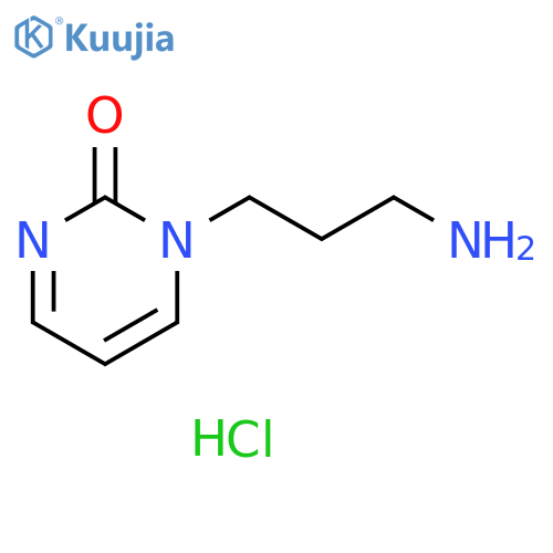 1-(3-aminopropyl)-1,2-dihydropyrimidin-2-one dihydrochloride structure
