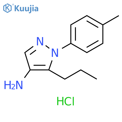 1-(4-methylphenyl)-5-propyl-1H-pyrazol-4-amine hydrochloride structure
