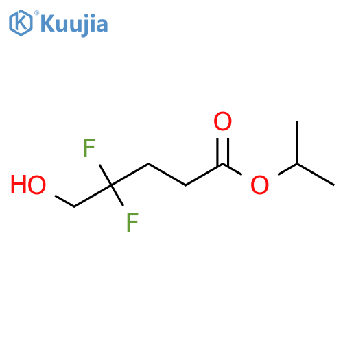 Propan-2-yl 4,4-difluoro-5-hydroxypentanoate structure