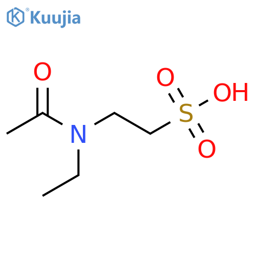 2-(N-ethylacetamido)ethane-1-sulfonic acid structure
