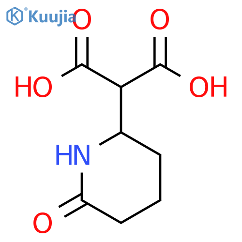 2-(6-oxopiperidin-2-yl)propanedioic acid structure