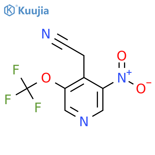 3-Nitro-5-(trifluoromethoxy)pyridine-4-acetonitrile structure