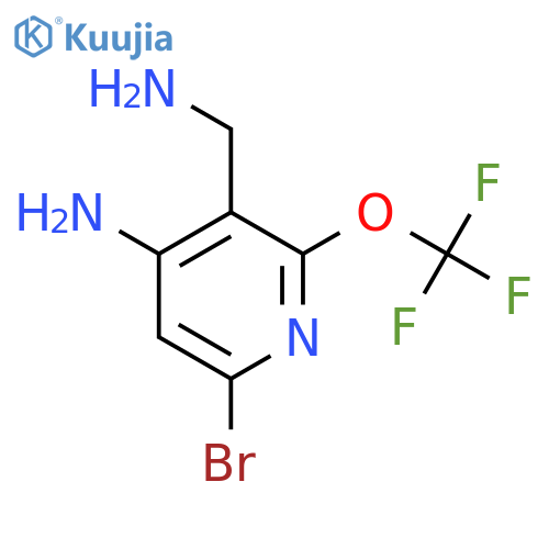 4-Amino-3-(aminomethyl)-6-bromo-2-(trifluoromethoxy)pyridine structure