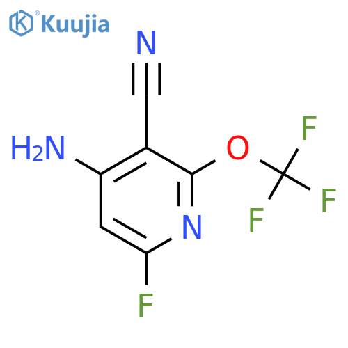 4-Amino-3-cyano-6-fluoro-2-(trifluoromethoxy)pyridine structure