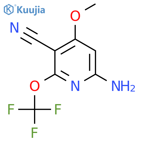 6-Amino-3-cyano-4-methoxy-2-(trifluoromethoxy)pyridine structure